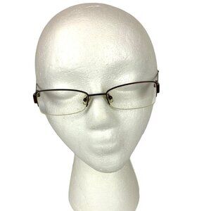 Guess Eyeglasses Frames Half Rim GU 1482 Brown Mocha 50 19 135